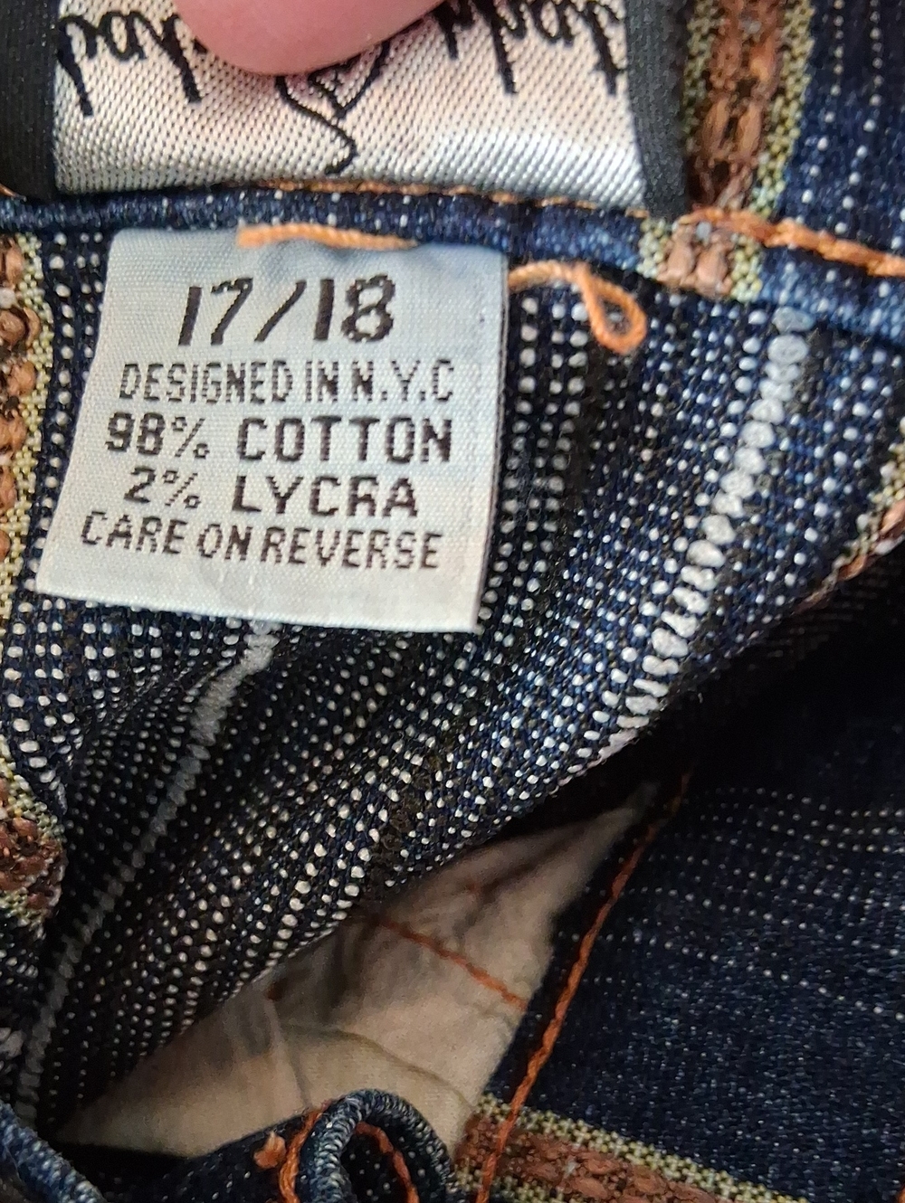 Baby Phat Womes Blue Jeans with Pinstripes 17/18 - Picture 9 of 9